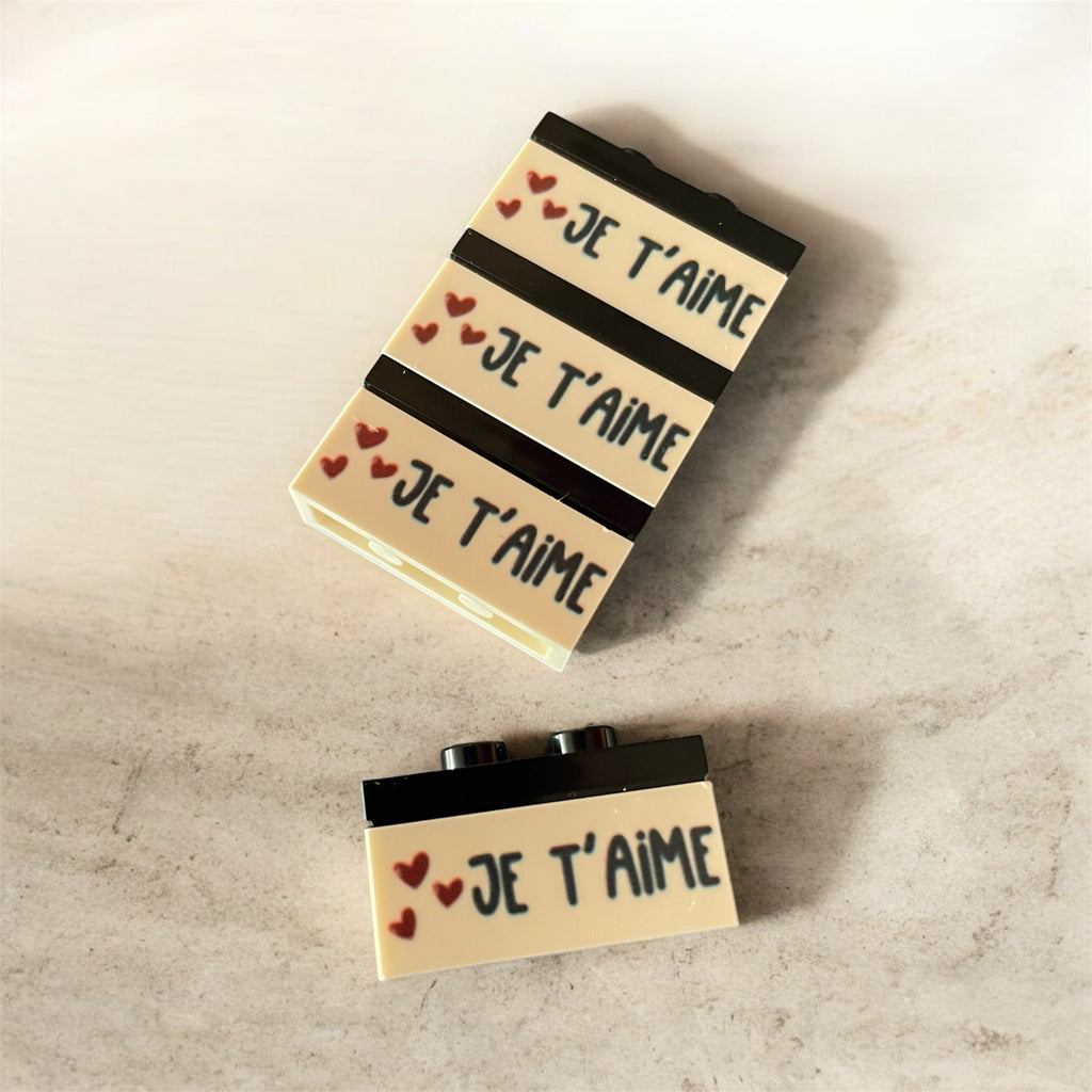Brique 1x3  "Je t’aime"