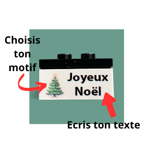 Brique personnalisée 1x3 Rêve de briques