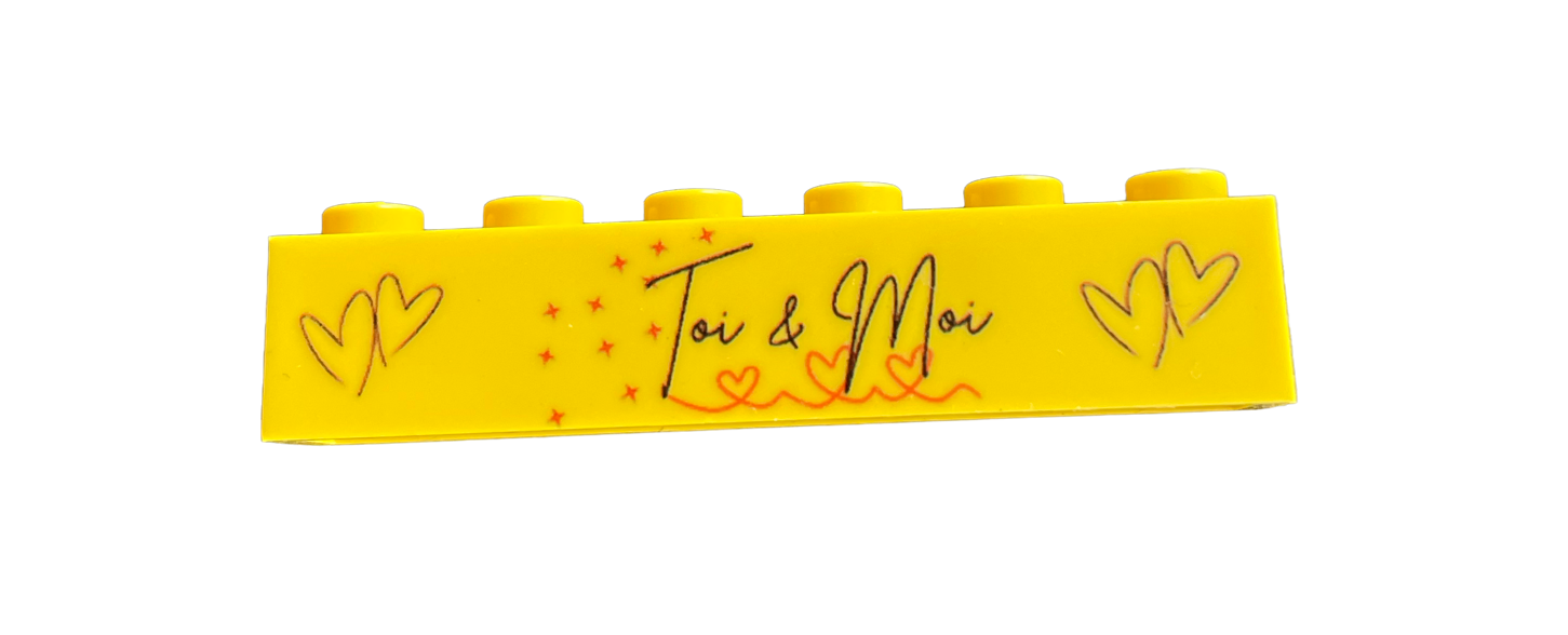 Brique 1x6 Toi & Moi Rêve de briques