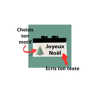 Brique personnalisée 1x3 Rêve de briques