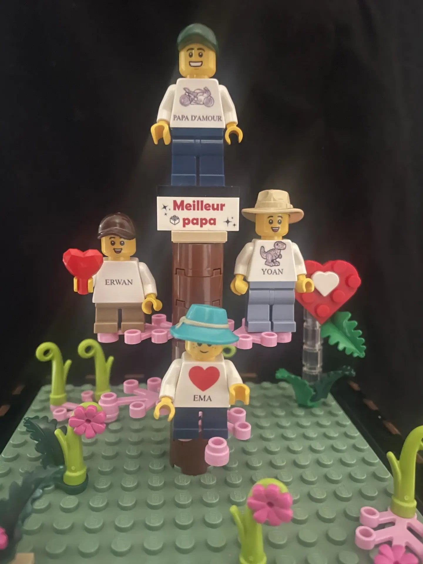 Vitrine LED Spéciale Fête des Pères – Pour Figurine LEGO® Personnalisée