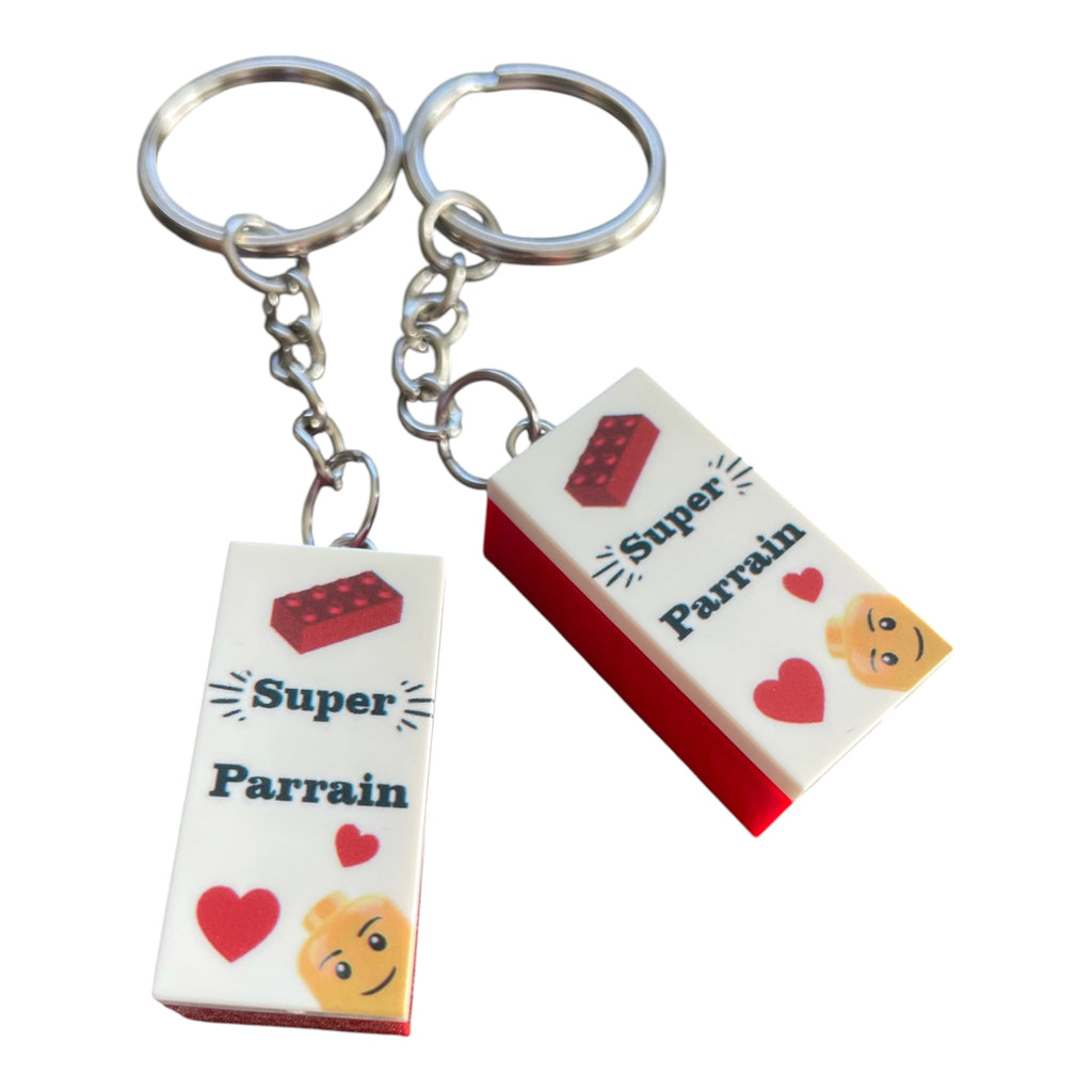 Porte clé Super Parrain