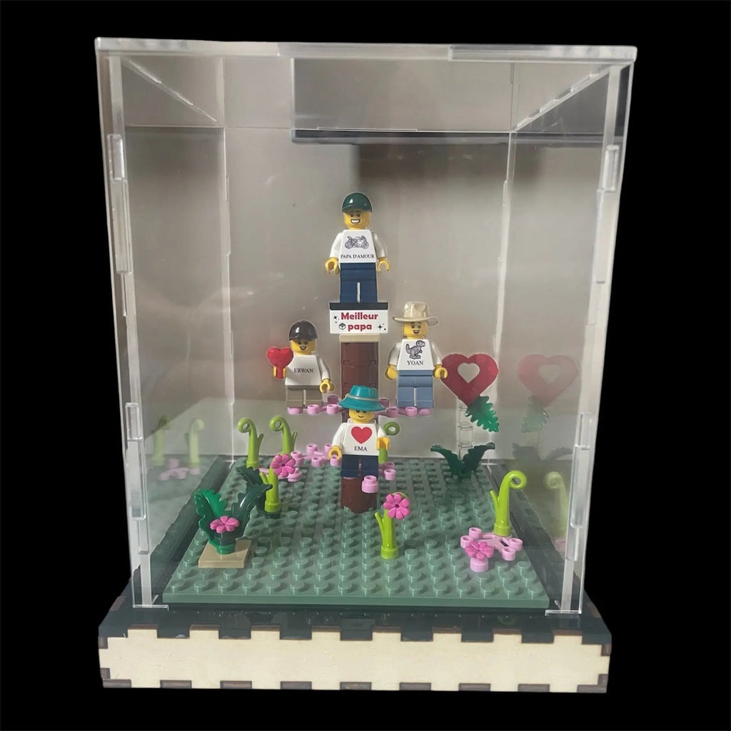 Vitrine LED Spéciale Fête des Pères – Pour Figurine LEGO® Personnalisée