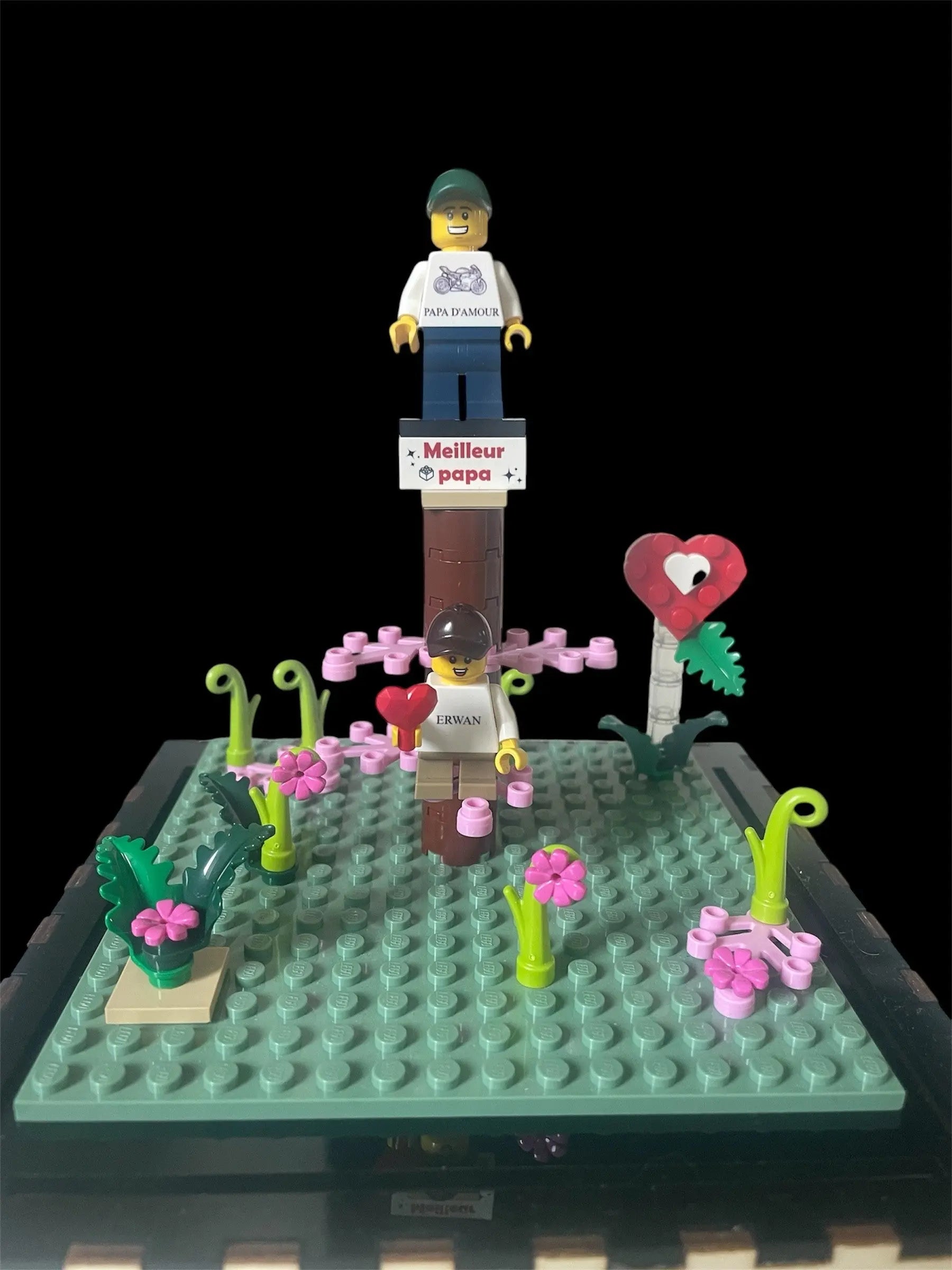 Vitrine LED Spéciale Fête des Pères – Pour Figurine LEGO® Personnalisée