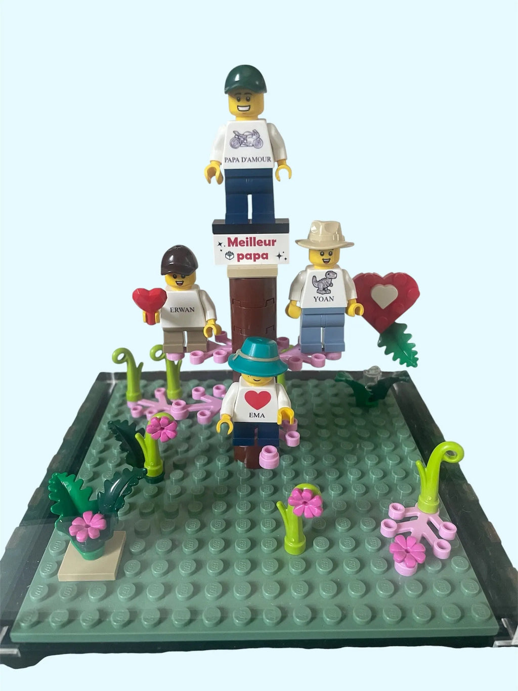 Vitrine LED Spéciale Fête des Pères – Pour Figurine LEGO® Personnalisée